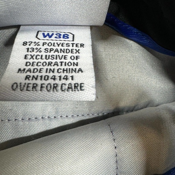 Slazenger Mens Golf Shorts 36x10 Black Stretch Lightweight Flat Front Pockets - Picture 4 of 8